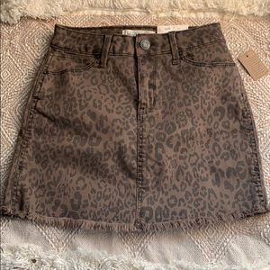 Leopard print skirt